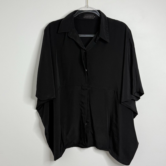 Hatch Maternity Blouse OS Black Minimalist Luxury - Picture 1 of 9